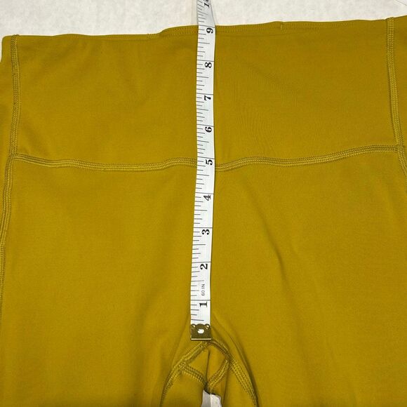 Athleta Ultimate Stash Pocket 7/8 Leggings Sz Small POCKETS Oxidized Yellow - Picture 11 of 12